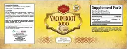 Label for Yacon Root 1000