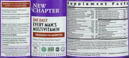 Label for One Daily Every Man's Multivitamin