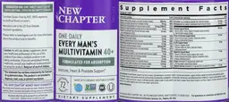 Label for One Daily Every Man's Multivitamin 40+
