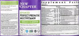 Label for Perfect Prenatal Multivitamin
