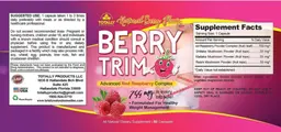 Label for Berry Trim Natural Berry Flavor