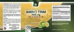 Label for Amino Trim 7000 mg
