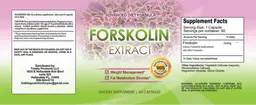 Label for Forskolin Extract
