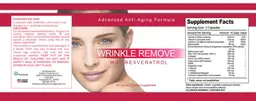 Label for Wrinkle Remove with Resveratrol