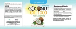 Label for Coconut Oil 1000