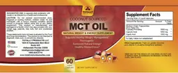 Label for MCT Oil