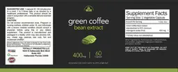 Label for Green Coffee Bean Extract 400 mg