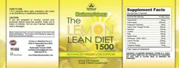 Label for The Lemon Lean Diet 1500