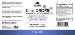 Label for Keto Drops Advanced Weight Loss