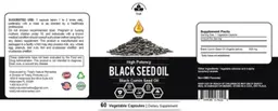Label for Black Seed Oil