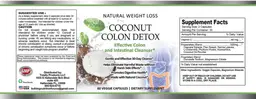 Label for Coconut Colon Detox