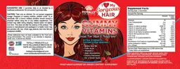 Label for Gummy Vitamins Cherry Flavored