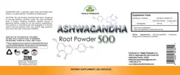 Label for Ashwagandha 500
