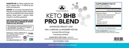 Label for Keto BHB Pro Blend