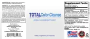 Label for Total Colon Cleanse