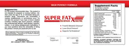 Label for Super Fat Burner Extreme