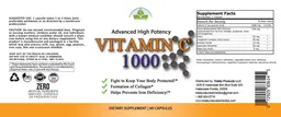 Label for Vitamin C 1000