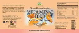 Label for Vitamin C 1000