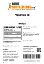 Label for Peppermint Oil