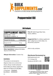 Label for Peppermint Oil