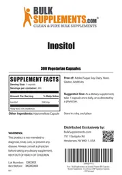 Label for Inositol