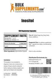 Label for Inositol