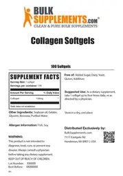 Label for Collagen Softgels