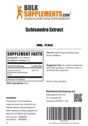 Label for Schisandra Extract