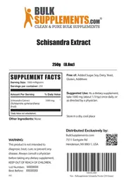 Label for Schisandra Extract