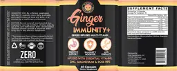 Label for Ginger Immunity+
