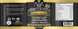 Label for Gold Monster Test Concentrated Testosterone Booster