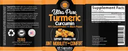 Label for Ultra Pure Turmeric Curcumin