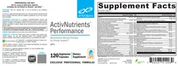 Label for ActivNutrients Performance