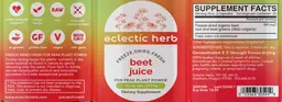 Label for Beet Juice 440 mg