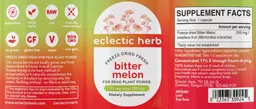 Label for Bitter Melon 200 mg
