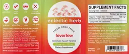 Label for Feverfew 125 mg