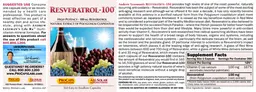 Label for Resveratrol-100