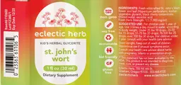 Label for Kid's St. John's Wort