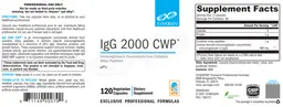 Label for IgG 2000 CWP