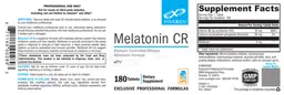 Label for Melatonin CR