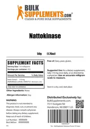 Label for Nattokinase