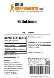 Label for Nattokinase