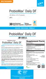 Label for ProbioMax Daily DF