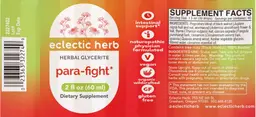 Label for Para-Fight Glycerite