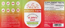Label for St John's Wort 300 mg