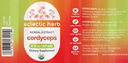 Label for Cordyceps