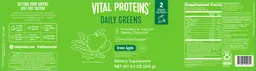 Label for Daily Greens Green Apple