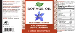 Label for Borage Oil 1,300 mg