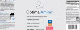 Label for OptimalAmino Berry Lemonade