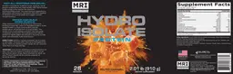 Label for Hydro Isolate Protein Salted Caramel